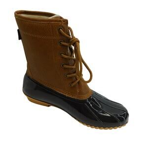 JBU Chocolate Brown Maplewood Duck Boots Water-proof Women's Size 8.5